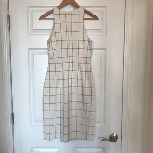 BR Windowpane sheath dress